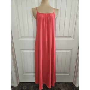 Sam Edelman Trapeze Maxi In Flamingo W/ Pockets Sz S Chiffon Adjustable Straps